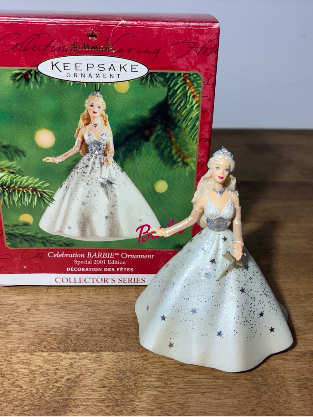 Hallmark Keepsake Celebration Barbie Ornament 2001 Handcrafted QXI5202